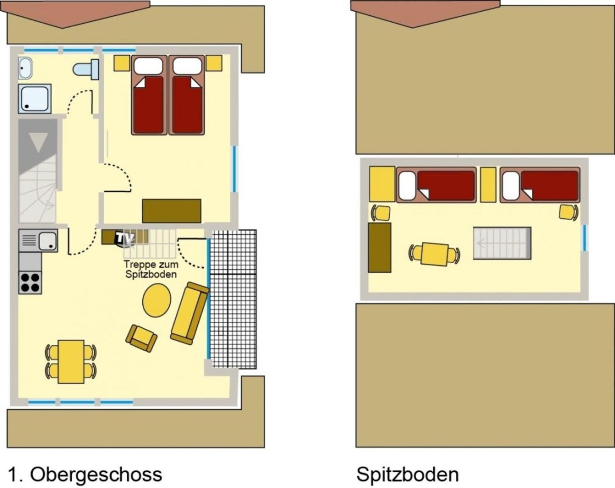 Ferienwohnung Nr 02 Og Spitzboden Борн Экстерьер фото